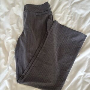 Stylish Gray Pinstripe Office Siren Pants